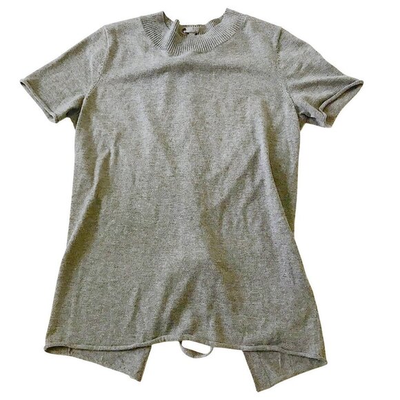 n:PHILANTHROPY Graves Lace Back Sweater, Size XS, Gray - Picture 6 of 13